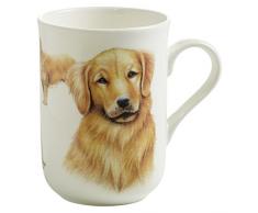 Maxwell & Williams Pets Golden Retriever Hund, Geschenkbox, Porzellan, PB0702 Becher, braun, weiß, 10.5 x 7.5 x 10.5 cm