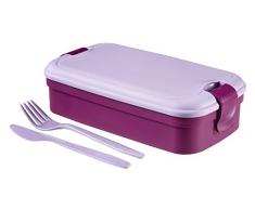 CURVER Besteck Lunchbox, Plastik, lila, 23.5 x 13.5 x 6.3 cm