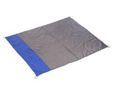 Idena 38194 - Outdoor Decke, ca. 140 x 170 cm für 2 bis 4 Personen, passt in die Hosentasche, wasserfest, leicht, ideal für Camping, Picknick, Festival, Strand, auf Reisen, als Zudecke oder Regencape