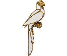 Kare Design Wandschmuck Parrot Mirror, Deko Vogel in der Farbe Gold, verspiegelt, geometrische Form, verschiedene Ausführungen erhältich (H/B/T) 43 15 3,2