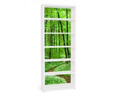 Apalis 90794 Möbelfolie für Ikea Billy Regal - Romantischer Waldweg, gröÃe 2 mal, 94 x 76 cm