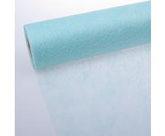 Deko AS GmbH Sizoflor Tischband Eisblau 20 cm Rolle 25 Meter - 60-200-25-043