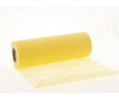 25 Meter Vlies Tischband TischlÃ¤ufer Tischedeko Dekovlies zitronengelb