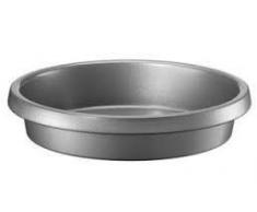 Kitchenaid Runde backform, 23 cm, schwarz, Stahl, Black