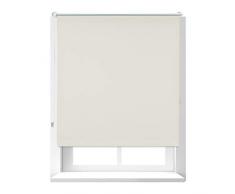 Relaxdays Thermorollo, Verdunkelungsrollo m. Klemmfix Halterung, Hitzeschutz, Gesamt 110x160cm, Stoffbreite 105cm, beige