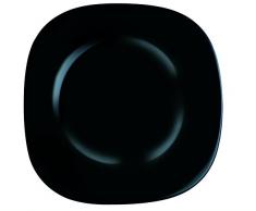 Dajar Suppenteller 21 cm Carine Luminarc, Glas, Schwarz, 21 x 21 x 3,5 cm