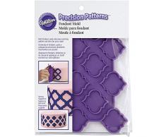 Wilton Silikonform Muste/Gitter für Fondant, Acryl, mehrfarbig