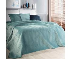 Eurofirany Exklusive Decke Tagesdecke Glamour 200x220 170x210 Steppdecke Bettüberwurf Überwurf (Sofia Minze, 170 x 210 cm), Stoff