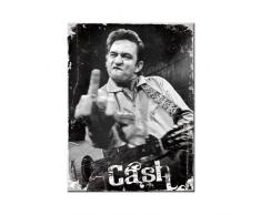 Nostalgic-Art 14315 Celebrities - Johnny Cash - Finger, Magnet 8x6 cm