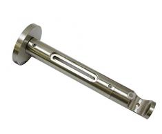 GARDINIA Spezialträger zur Wandmontage von Flächenvorhangschienen und Gardinenstangen, Inkl. Befestigungsmaterial, Metall, Edelstahl-Optik