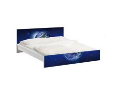 Apalis 93582 Möbelfolie für Ikea Malm Bett niedrig 140x200 cm - Erde im Weltall, gröÃe 77 x 157 cm