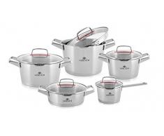 Gerlach Topfset Superior, Edelstahl, Silber, 24 cm, 10-Einheiten