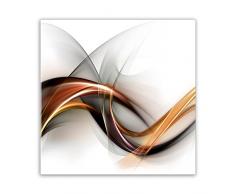 STYLER GL020 Glasbild, Glas, weiß, 0.4 x 30 x 30 cm