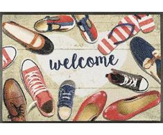 Wash + Dry Shoes Welcome Fußmatte, Acryl, bunt, 50 x 75 x 0.7 cm