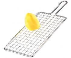 Gefu Drahtkartoffelreibe Rustica, Kartoffelreibe, Gitterreibe, Rohkostreibe, Edelstahl, 50110
