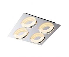 Stylehome LED Deckenlampe strahler Wandlampe neu Design 4 Flammig mit Tüv geprüft Trafo SH8331-04B-X48077