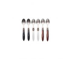 Murano Classic Christmas Mix Löffel, Edelstahl, dunkel grau/weiß/braun, 16 x 16 x 2 cm