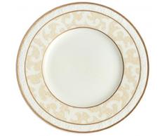 Villeroy & Boch Ivoire Brotteller, kleiner Speiseteller mit Goldrändern und Ornamenten aus Premium Bone Porzellan, spülmaschinenfest, 180 mm