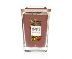 Yankee Candle Elevation Kollektion mit Plattformdeckel Große quadratische Duftkerze mit 2 Dochten, Amaretto Apple