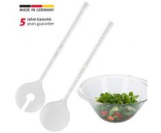Westmark Salatbesteck, 2-tlg., Mit Luftbläschen, Gesamtlänge: 27,5 cm, Kunststoff, Transparent, Bubbles, 20922270