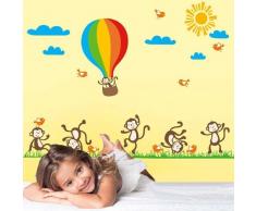 BONAMART ®Cute Animal Abnehmbare Schlafzimmer Kinderzimmer Wandtattoo Sprüche Kinderzimmer AY847