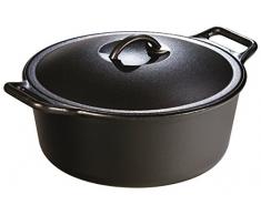 Schmortopf von Lodge, 6,62 Liter aus vorbehandeltem Gusseisen (mit Schlaufengriffen)