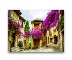 STYLER ST335 Leinwandbild, Stoff, violett, 1.8 x 80 x 60 cm