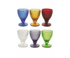 Villa d Este Home Tivoli Imperial Set Weingläser, Sortiert, 6 Einheiten