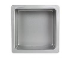 PME SQR074 Quadratische Backform aus eloxiertem Aluminium, 178 x 178 x 102 mm, Silver, 17 x 17 x 10 cm