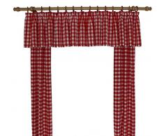 Wirth Vorhang, Polyacryl, Rot, 125 x 55 cm, 2-Einheiten