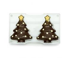 DECORA 0050113 Profi-SCHOKOLADENFORM FÜR Tannenbaum 85X105 MM 200X120X22 MM