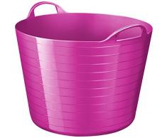 Strata Weicher Korb aus Polyethylen mit niederer Dichte, 48 x 37,5 cm Rose