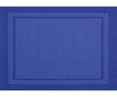 Vent Du Sud 6setyucpvfu yuco Tischset, 6-teilig Polyester/PVC, PVC, Indigo, 33 x 46 cm