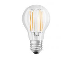 Osram LED Star Classic A Lampe, in Kolbenform mit E27-Sockel, nicht dimmbar, Ersetzt 75 Watt, Filamentstil Klar, Warmweiß - 2700 Kelvin, 1er-Pack