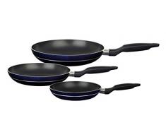 GSW 390330 TEMPTURA Pfannen-Set 3-teilig, Aluminium, blau/schwarz, 28 cm, 3-Einheiten