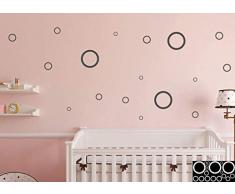 Kleb-drauf - 18 Punkte - Aufkleber zur Dekoration von WÃ¤nden, Glasprodukten, Fliesen