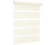 ROLLMAXXX Duo-rollo Doppelrollo Klemmfix ohne Bohren (120 x 150 cm, Beige)