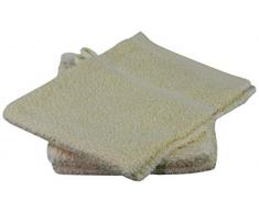 Gözze Waschhandschuh 4er-Set, 100% Baumwolle, 16 x 21 cm, Sylt, Vanille, 7881-14-A1