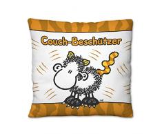 Sheepworld 43291 Plüsch Motiv Couch-Beschützer, kleines Zier, 25 cm x 25 cm Kissen, 100% Polyester, Bunt, 25 x 25 cm