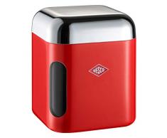 Wesco eckig Vorratsdose, Kunststoff, rot, 11 x 11 x 13 cm