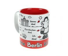 Sheepworld 61037 Tasse Ohne Berlin ist alles doof, Steingut, 30 cl