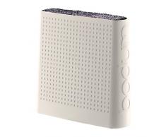 Bodum Bistro Messerblock, Kunststoff, Weiß, 6.6 x 21.4 x 32 cm