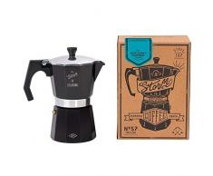Gentleman´s Tools Kaffeemaschine, schwarz mit Silber Rand