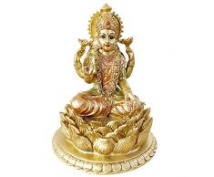 BangBangDa Hindu-Göttin Laxmi Statue Skulptur - Indischer Gott Lord Mather Lakshmi Puja Statue - India Pooja Artikel Murti Idol Figur Diwali Geschenke