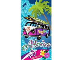 Miracle Home Strandtuch, Mikrofaser, Mehrfarbig, 75 x 145 cm