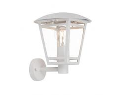 Brilliant Riley Außenwandleuchte stehend spritzwassergeschützt weiß, 1x E27 geeignet für Normallampen bis max. 40W