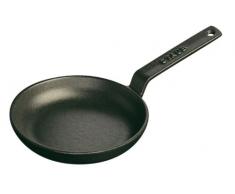 Staub 40509-529-0 Mini Bratpfanne, 12 cm, 0,15 L, mit mattschwarzer Emaillierung im Inneren der Pfanne, schwarz
