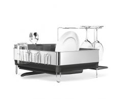 simplehuman, Stahlrahmen Abtropfgestell, grau Edelstahl + eloxiertes Aluminium, 5 Jahre Garantie