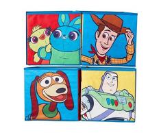 Worlds Apart Toy Story 4-Kisten für Kinder zur Aufbewahrung von Spielzeug, Mehrfarbig, 28 x 28 x 28 cm per Box