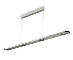 Evotec LIGHTWAVE LED Pendelleuchte 4-flammig / 2700K / 24W / 1440 Lumen, Aluminium, 24 W, Transparent, PL 1100